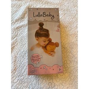 LullaBaby 14 Inch Bath Doll Set with Towel and Duck Brown Hair Pink Star Towel